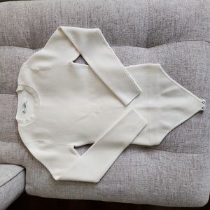 Abercrombie Ottoman Long-Sleeve Crew Top Bodysuit (Fits like a size M!)